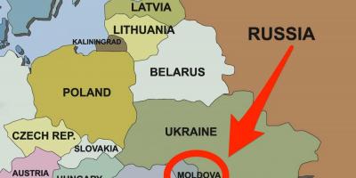 Mapa Moldavska