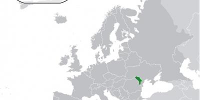 Moldavsko umístění na mapě světa